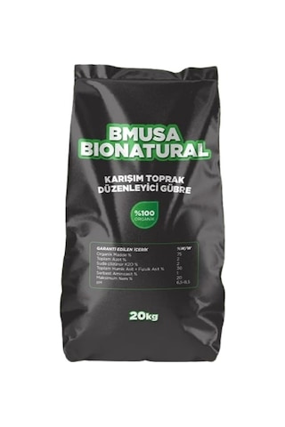 Bmusa Bionatural Karışım Toprak Düzenleyici Gübre 20 Kg. 20 G