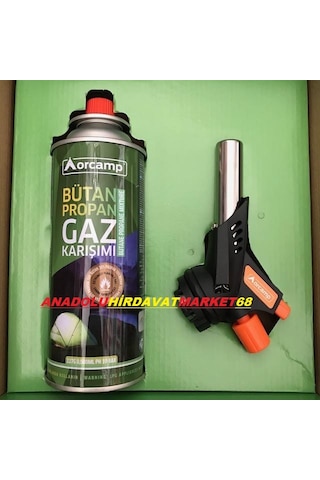 Orcamp Gazli Pürmüz Set Kamp Pürmüzü Çakmakli Püzmüz Seti Çok Renkli