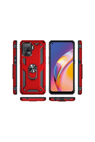 Rba Aksesuar Reno 5 Lite Kılıf Rba Vega Kapak - Siyah Siyah