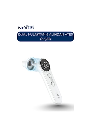 Direct Nexus Dual Kulaktan & Alından Ateş Ölçer Beyaz