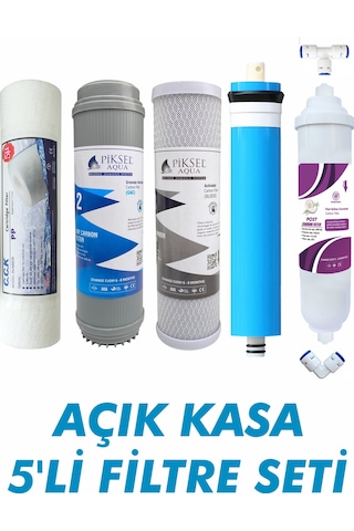 Açık Kasa Su Arıtma Cihazları İle Uyumlu 5'li Filltre Seti Çk