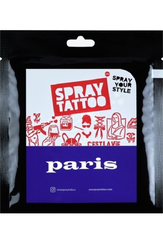 Paris City Pack Geçici Dövme Şablon Seti 12 Desen