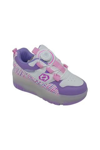 Zerhan 9625 Kız Çocuk Lila Işıklı Patenli Tekerlekli Sneaker Spor