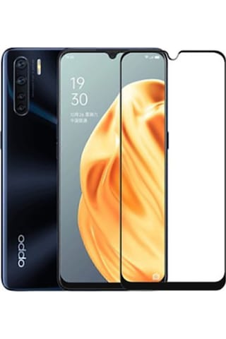 Oppo A91 Siyah Seramik Nano Ekran Koruyucu Tam Kaplayan Kırılmaz Esnek Cam