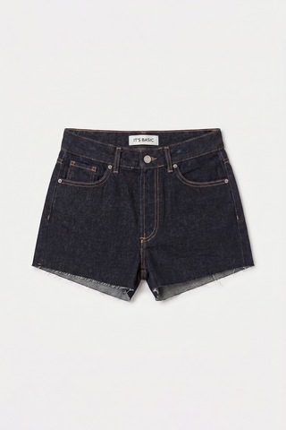 Itsbasic Kadın İndigo Selvedge 7s6-50 Mini Denim Sort