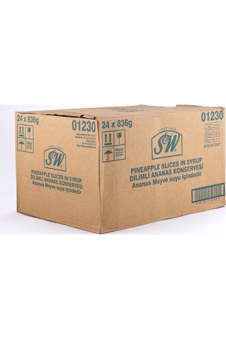 S&W Dilimli Ananas Konservesi 24 x 836 G