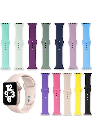 Fitcase Apple Uyumlu  Watch Klasik 42 MM / 44 MM Silikon Kordon (507676849)