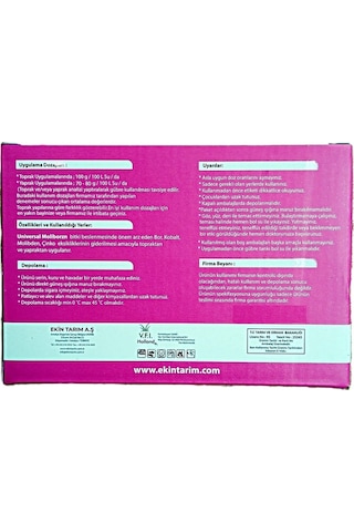 Universal MoliBorZn (250 GR)-Tutturucu-Molibden, Bor, Çinko, Kobalt İçerikli Toz Gübre
