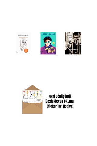 Dışarda Kötülük Vardı Ciltli + Aslında Hayal + Konuştuğumuz Gibi Uzaklara + Okuma Sticker'ları
