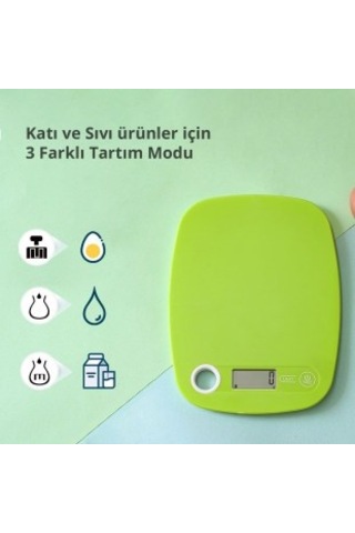 Mutfak Tartısı Elektronik 5 Kg Kapasiteli Dijital Hassas Kantar