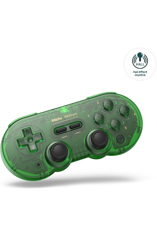 8bitdo Sn30 Pro Bluetooth Kablosuz Hall Effect Oyun Kolu Jade Yeşil- Switch/switch 2,pc,macos,android