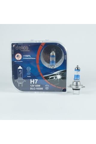 Delco U.s.a H7 X-treme Vision +%150 Fazla Işık Far Ampulü 12 Volt