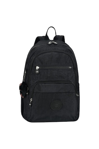 Cakard Siyah Sırt Çantası Okul Çantası Desenli