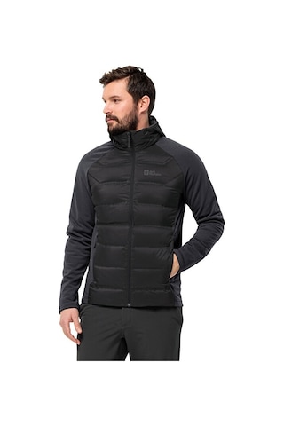 Jack Wolfskin Tasman Kaz Tüyü Down Hybrid M Erkek Outdoor Montu Siyah 1711411-6000 Siyah