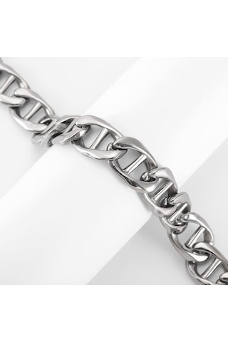 Yystore Erkek Küba Bileklik Kbl-3376 Paslanmaz Çelik Titanyum Çeliği Çelik