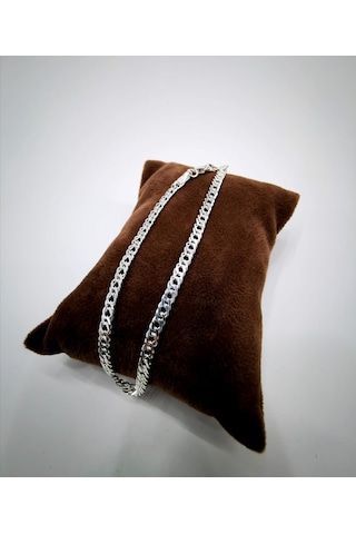 Omar Silver Unisex Rambo Gümüş Bileklik 3,5 Mm