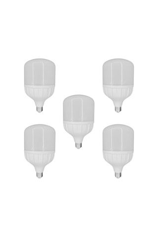 Chn 5'li Paket 40w Büyük Boy 6500k Beyaz Işık E27 Led Tasarruflu Ampül