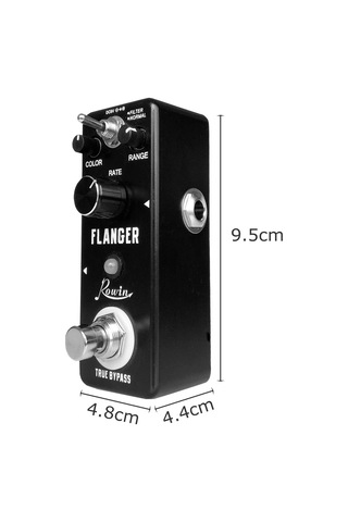 Yaozixa Rowin Ln-312 Analog Flanger Gitar Efekt Pedalı - 3 Knob Renk, Aralık, Hız Ve 2 Mod Filtre, Normal İle Doğru Bypass Ve Alüminyum Kasa