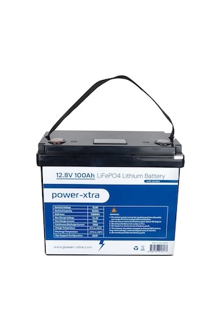Power-xtra 12.8v 100ah Lifepo4 Lityum Akü - Ekranlı