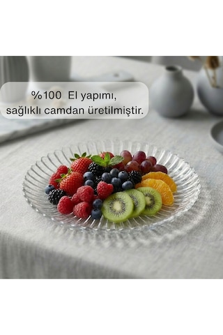 Selen Concept Papatya Model Cam Tabak 6'lı Set Renk