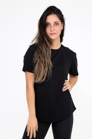 Rubadi Oversize Bol Ve Geniş Kesim Siyah T-shirt. Salaş Model Siyah