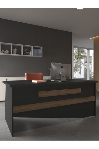 Karnaval Ofis Masası - Ofis-10-4-2-160x90 Beyaz - Ceviz Antrasit