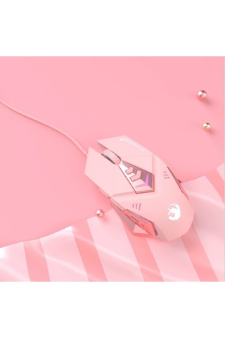 2.4g S6 Rose Kablosuz Sessiz Oyun Faresi - Optik Usb Kablolu Fare