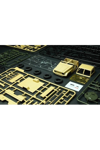 Meng Vs-005 1/35 Ölçek, Zpu-2 Silahlı Toyota Kamyonet, Plastik Model Kiti-49179