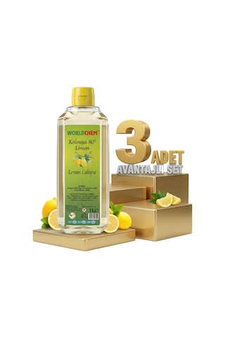 Worldchem Limon Kolonyası 3x1 Lt