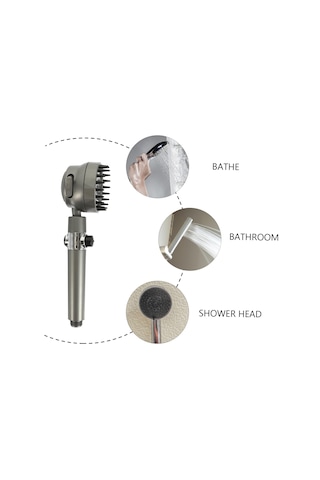 Qianfan Plastik Banyo Duş Başlığı Plastik Duş Başlığı Krom