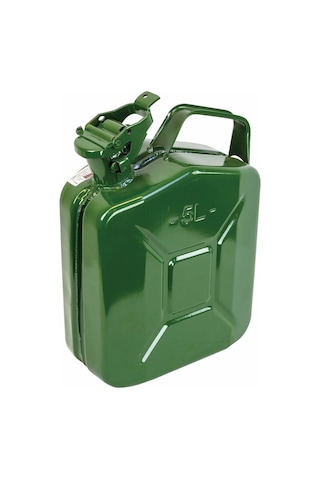 Askeri Tip Metal Benzin Yakıt Bidonu 5 Lt