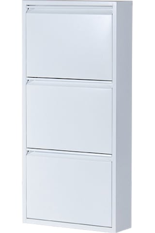 Kaser Metal 3'lü Beyaz Ayakkabılık