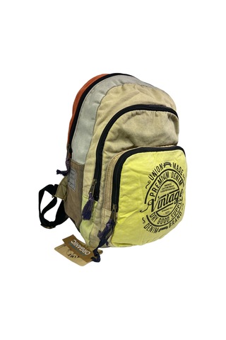 Kaliteli Vintage Disayn Sırt Gezi Çantası New Patchwork 5017 Sarı