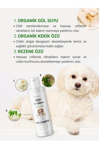 Greenwich Kedi ve Köpek Şampuanı Doğal İçerikli Vegan Şampuan Günlük Tüy Bakımı Nazik Temizlik ve Ekonomik Boy 400 ML