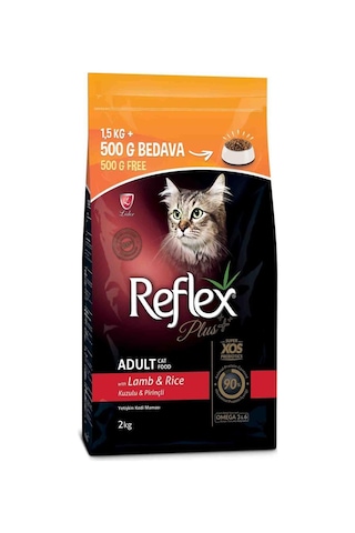 Reflex Plus Kuzulu Yetişkin Kedi Maması 1,5kg+500 Gr