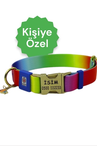 İsimli Köpek Tasması, Orta Ve Büyük Irk, Metal Kilitli Çkrnkmtl