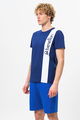 Benetton Bnt-m20474-23y Erkek T-shirt BNT-M20474-R1078 Lacivert