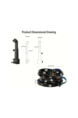 Honeybeeshop Eıssloly Rgbıc Led Tv Arka Aydınlatma Şeridi 5m 16 4ft Ar Sensörlü Uygulama Müzik Uyumlu Usb Güçlü 35 80 İnç Tv Monitör Oyun Yatak Oturma Odası