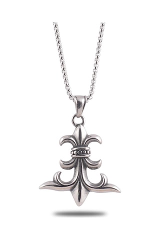 Ottoman Çelik Çapa Motifli Denizci Model Erkek Kolye Ckldnzcpmdl- Çelik