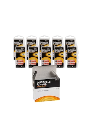 Duracell 13 Numara Işitme Cihazı Pili 10 x 6'lı