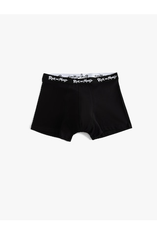 Koton Pamuklu Lisanslı Rick And Morty 3'lü Boxer Seti Siyah 5slm90036mk Siyah