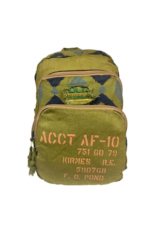 Old Cotton Cargo Kaliteli Renkli Vintage Disayn Sırt Gezi Okul Seyahat Çantası 30 Cm X 42 Cm Lacivert