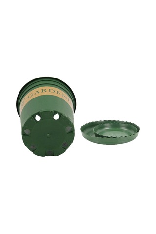 1 Galon Saksılar Bitki Fidanlık Saksıları Plastik Saksılar Tepsili Yaratıcı Galon Saksıları, Boyut: 17.5 16 16cm