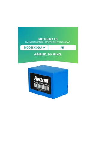 Motolux F5 Uyumlu Batarya Ultra Yüksek Kapasite Lifepo4 48v 24ah Elektrikli Motosiklet Bataryası
