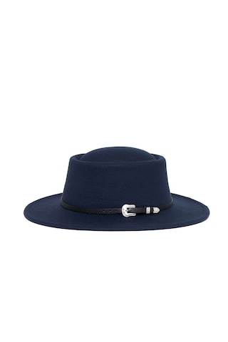 Berellini Kaşe Kaşmir - Unisex Geniş Fotör Lacivert
