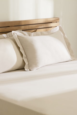 Kaşmir Home Basic %100 Pamuk Çift Kişilik Çarşaf Takımı Bej Bej