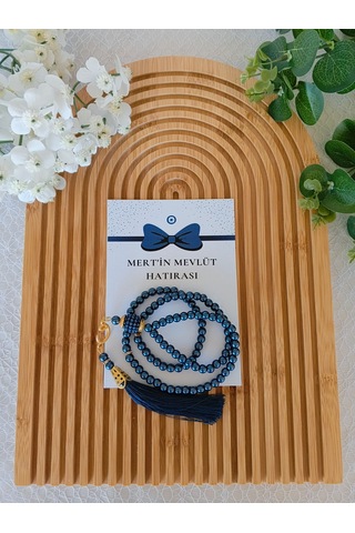 İsme Özel Kart Tespih Hediyelik - Bebek Mevlüdü, Doğum, Sünnet, Hoşgeldin Bebek