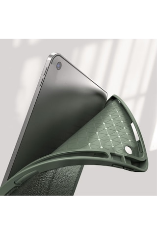 Apple Uyumlu iPad Pro 11'' 2022 4. Nesil M2 Çip Deri Görünümlü Kalemlikli Kılıf Lux Case Kılıf