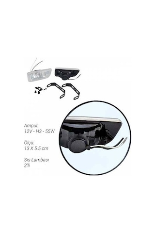 Universal Efsane Kasa Toyota Uyumlu Tip Sis Lambası 12v 2 Adet Sarı
