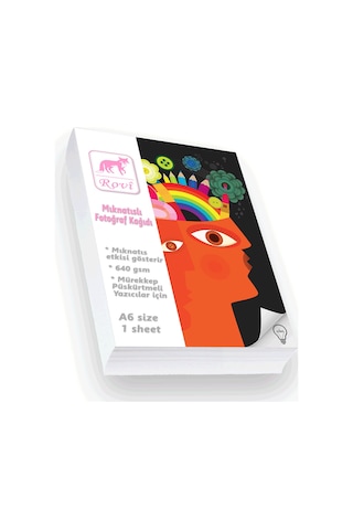 Rovi Creative Mıknatıslı Fotoğraf Kağıdı 640gsm 1yp A6
